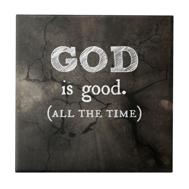 God is Good Christian Gift Tile (Front)