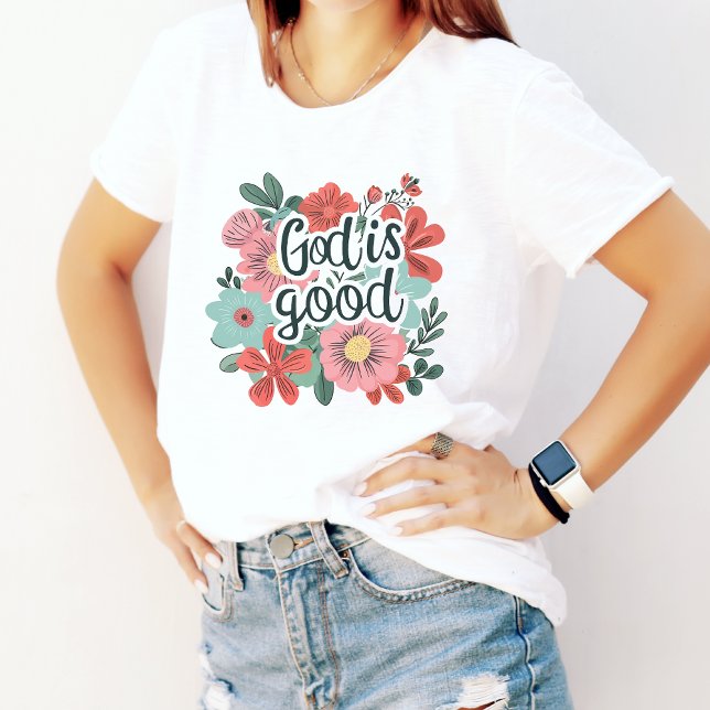 God Is Good, Faith Based Women's  Tri-Blend Shirt (Creator Uploaded)