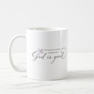 God is Good Purple Butterfly Coffee Mug