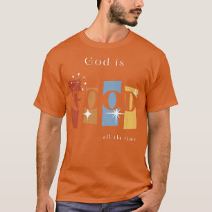 God is Good Retro (Dark Colours) Premium  T-Shirt
