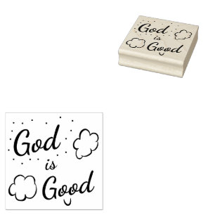 God Is Good Rubber Stamp