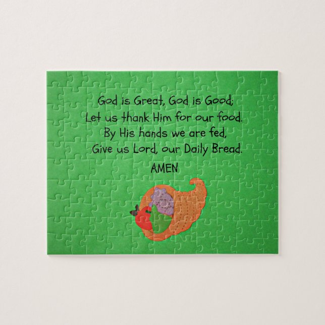 God is Great, God is Good... Jigsaw Puzzle (Horizontal)