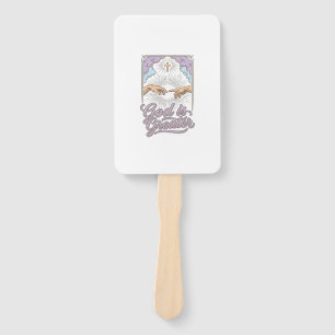 God Is Greater Christian Vintage Engraving Shirt_1 Hand Fan