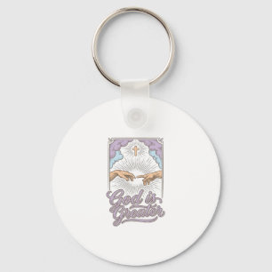 God Is Greater Christian Vintage Engraving Shirt_1 Key Ring