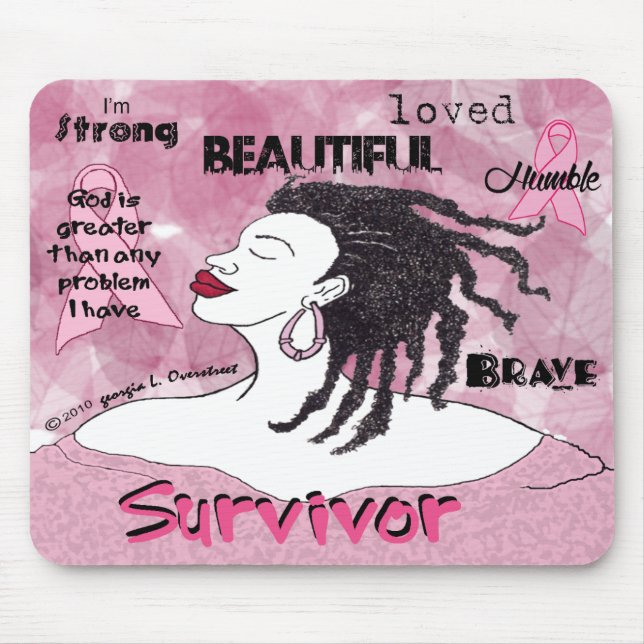 God is greater than any problem I have. Mouse Pad (Front)