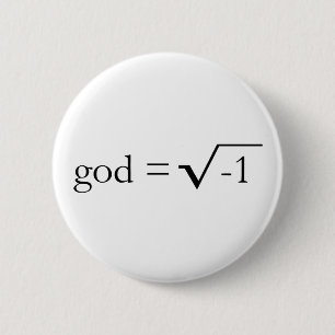 God is Imaginary 6 Cm Round Badge