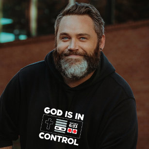 God is in control Christian bible verse Game Hoodie