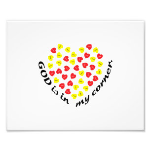 GOD IS IN MY CORNER. PHOTO PRINT