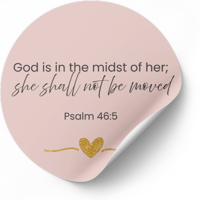 God Is In The Midst Of Her Sticker – Psalm 46:5 (Creator Uploaded)