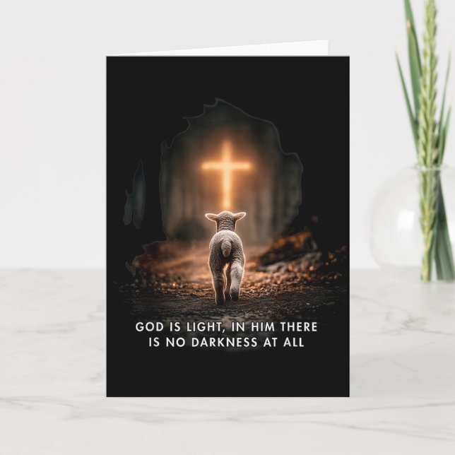God Is Light In Him There Is No Darkness At All Ch Card (Front)