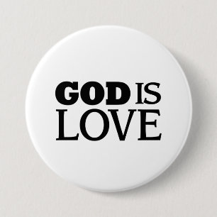 God Is Love 7.5 Cm Round Badge