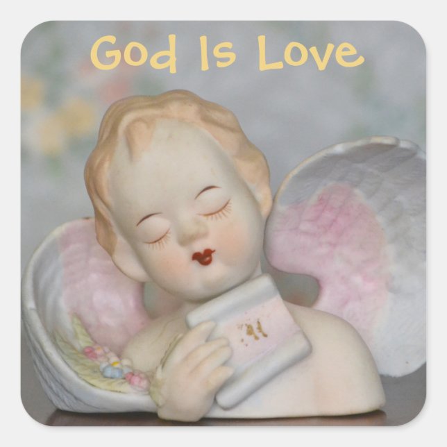 God Is Love Angel Sticker (Front)