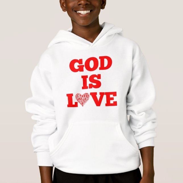 God Is Love Bible Quote Boy's (Front)