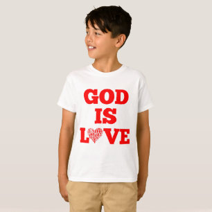 God Is Love Bible Quote Boy's T-Shirt