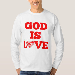 God Is Love Bible Quote Men's T-Shirt