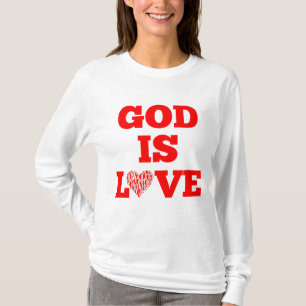 God Is Love Bible Quote Women's T-Shirt