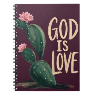 GOD IS LOVE | Christian Encouragement Gift Notebook