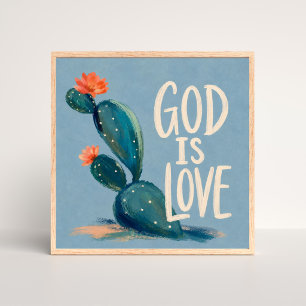 GOD IS LOVE   Christian Encouragement Gift Poster