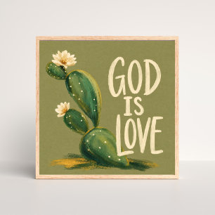 GOD IS LOVE   Christian Encouragement Gift Poster