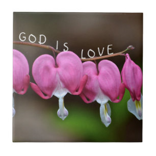 God Is Love Heart Tile