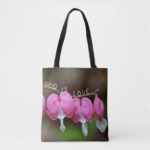 God Is Love Heart Tote Bag