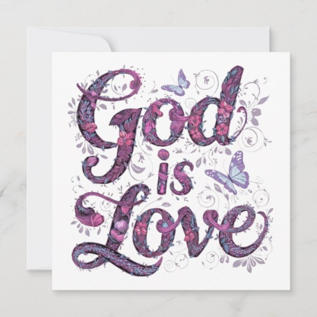 GOD IS LOVE HOLIDAY CARD (Front)