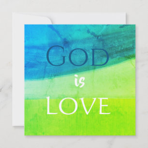 God is Love Inspirational Card