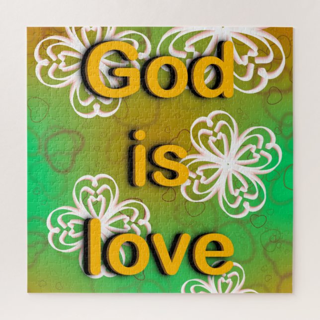 God is love  jigsaw puzzle (Vertical)