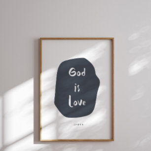 God is love kids bible verse poster