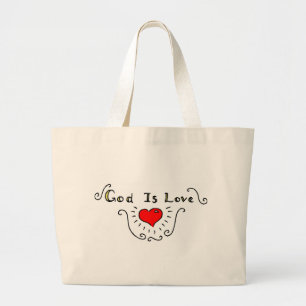 God Is Love Large Tote Bag