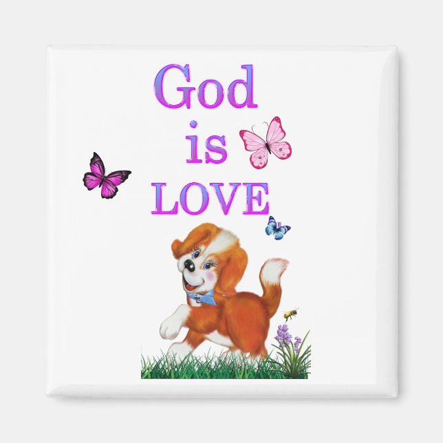 God is Love Magnet (Front)