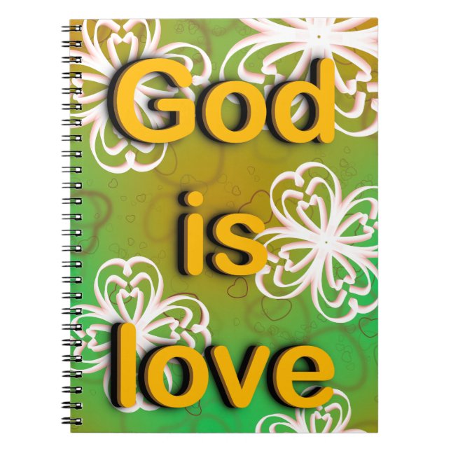 God is love  notebook (Front)