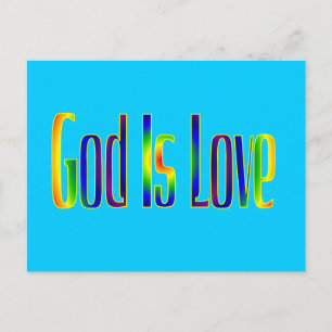 God Is Love Postcard