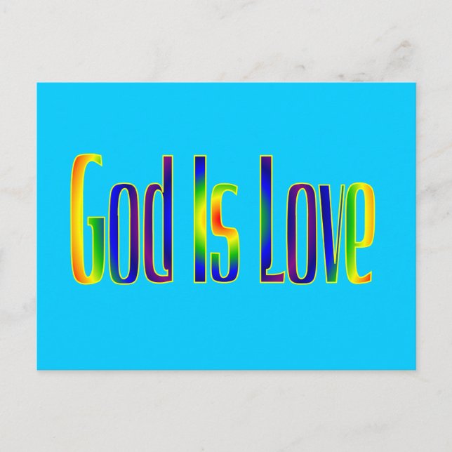 God Is Love Postcard (Front)