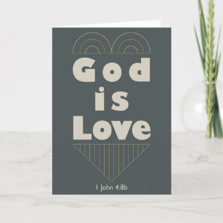 God is Love Thank You Card