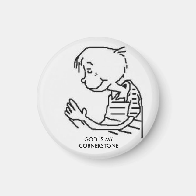 GOD IS MY CORNERSTONE MAGNET (Front)