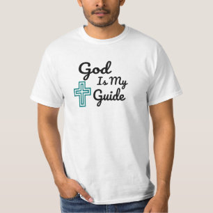 God Is My Guide Cross T-Shirt