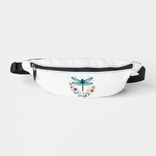 God is my strength Floral Dragonfly Christian T-Sh Bum Bags