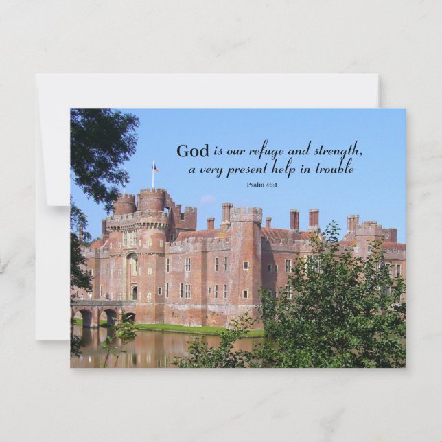 God is our Refuge and Strength Card (Front)