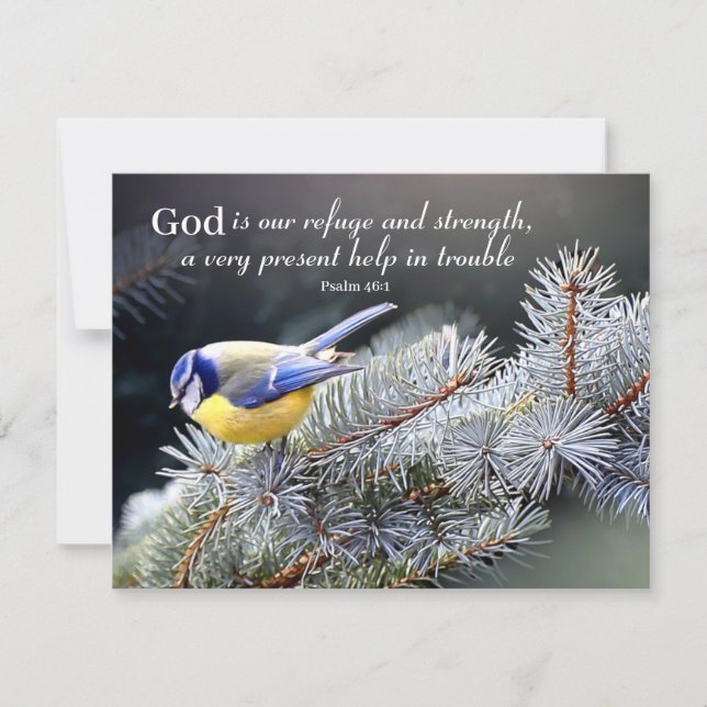 God is our Refuge and Strength Card (Front)