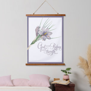 God is our Refuge and strength   Hanging Tapestry
