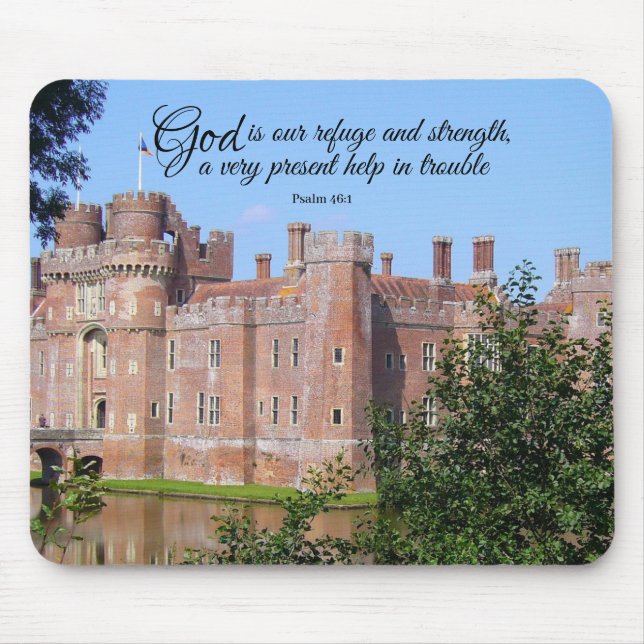 God is our Refuge and Strength   Mouse Pad (Front)