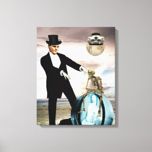 God is playing 1 canvas print