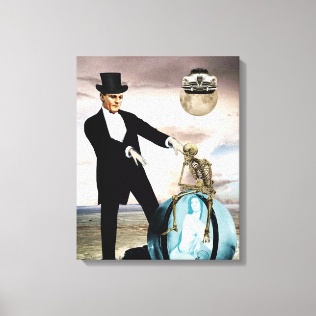 God is playing 1 canvas print (Front)