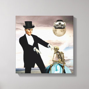 God is playing 1 canvas print