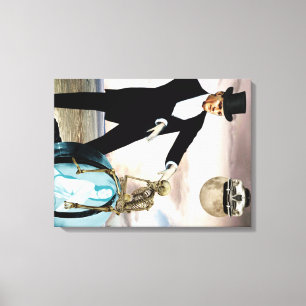 God is playing 1 canvas print