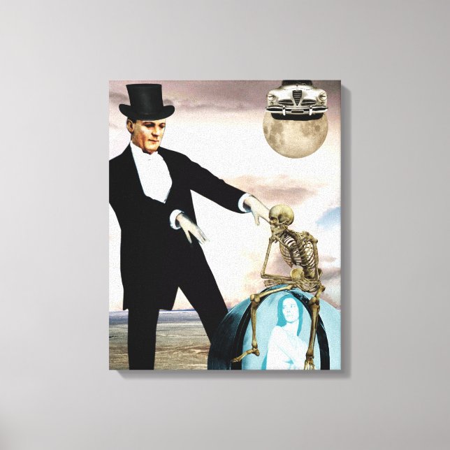 God is playing canvas print (Front)