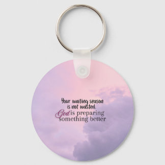God is preparing.... Christian typography  Key Ring