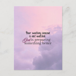 God is preparing.... Christian typography  Postcard
