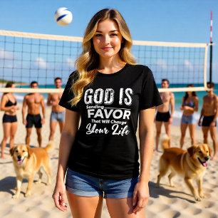 God Is Sending Favor Change Your Life Christian Tri-Blend Shirt